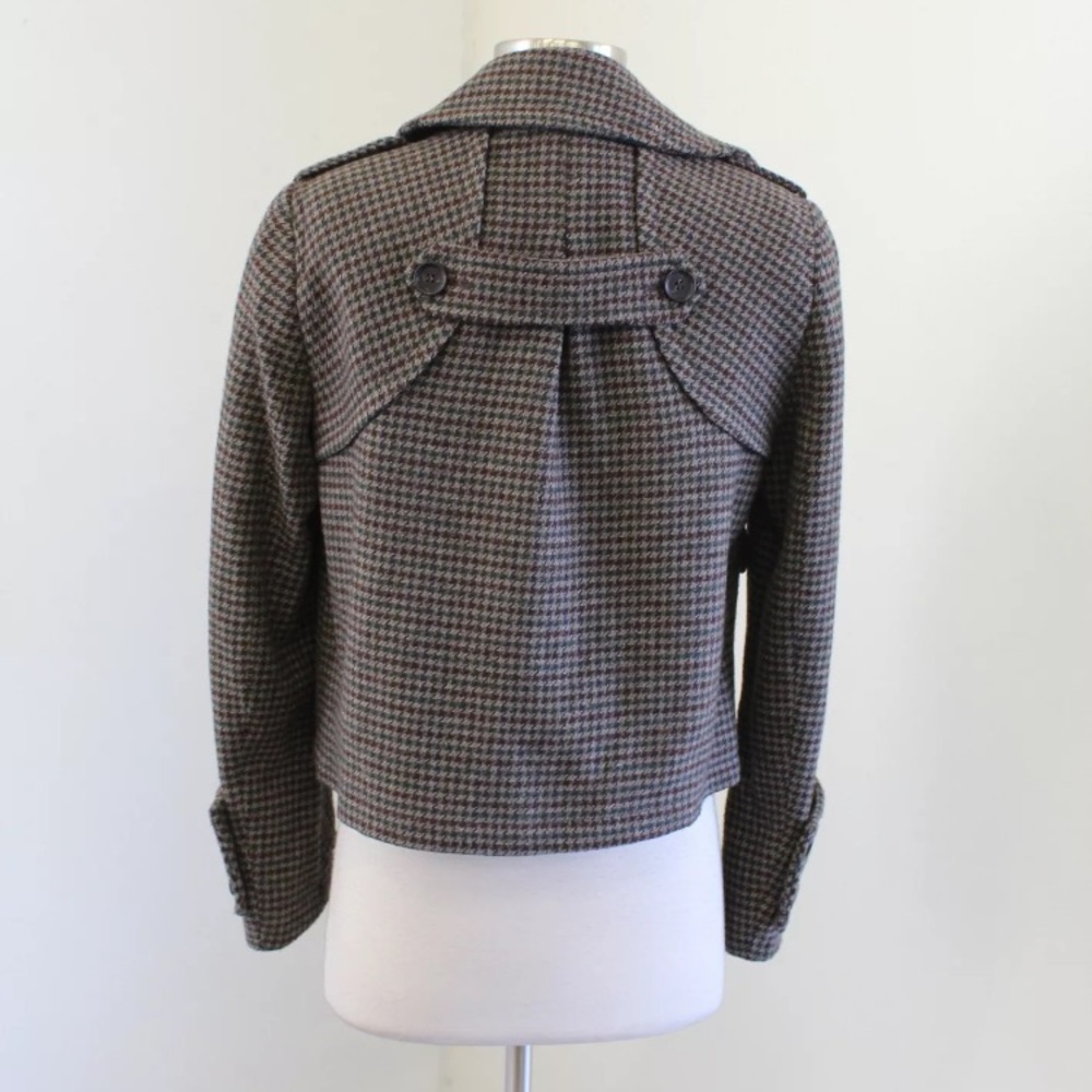 Zara Basic Plaid Cropped Utility Jacket - image 6